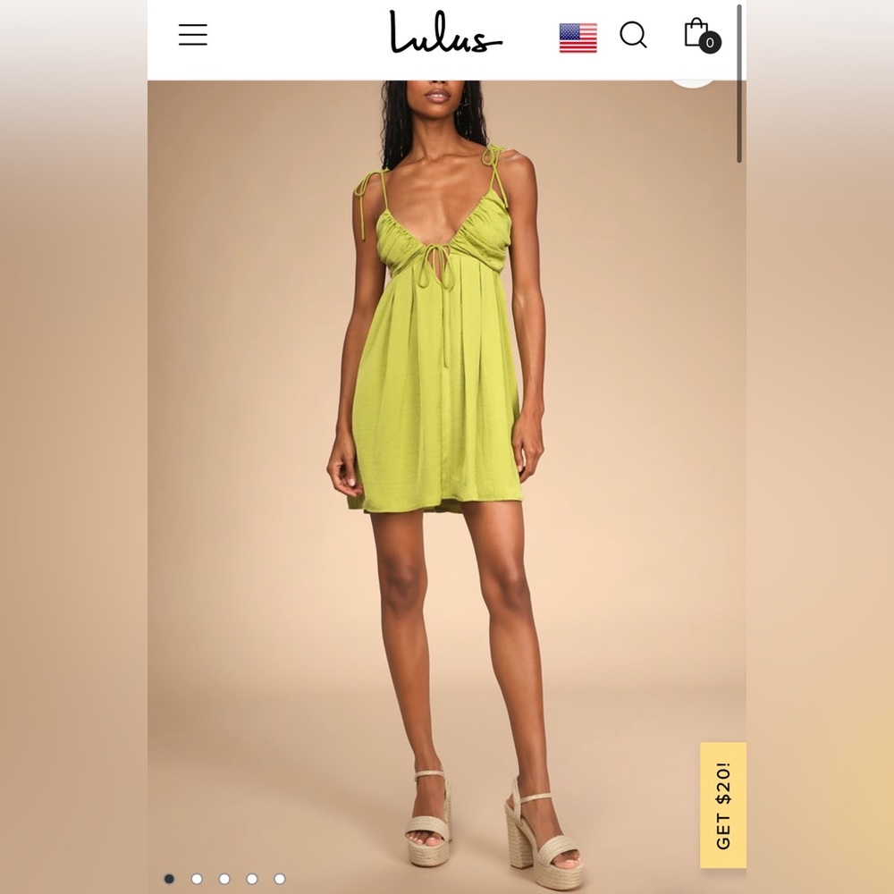 Lulus green mini dress - size M